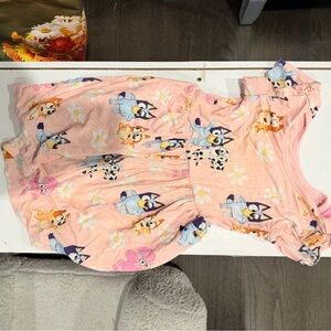 Little Sleepies Pink Dress with Animal Print